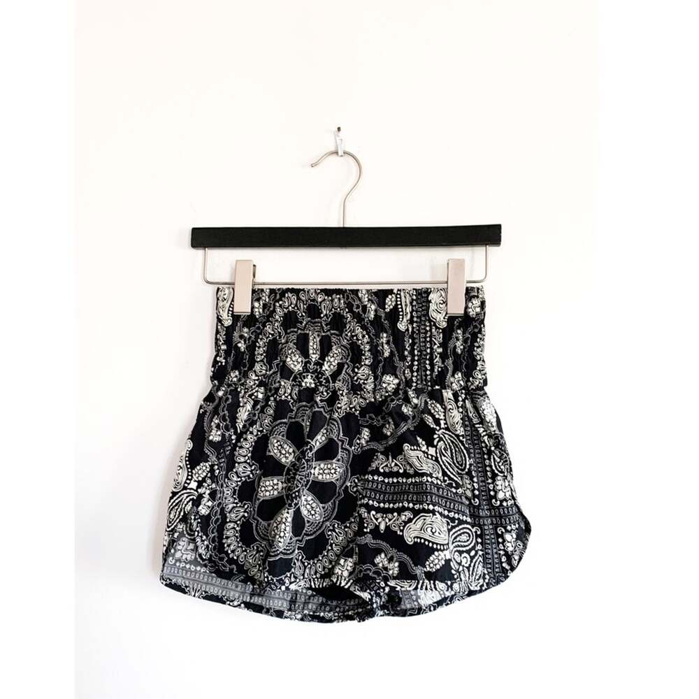 Free People Bohemian Printed High Waist Shorts